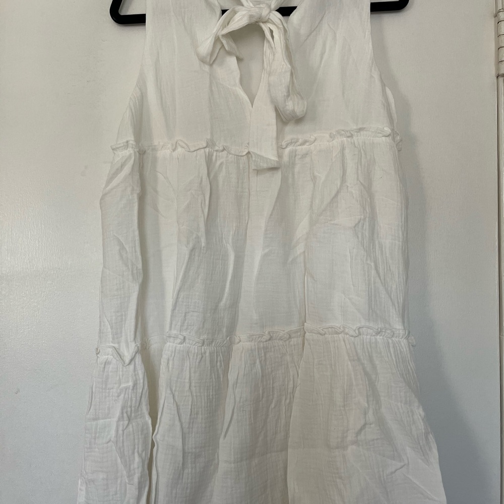 Tuckernuck White Lightweight Gauze Dress - Picture 2 of 4